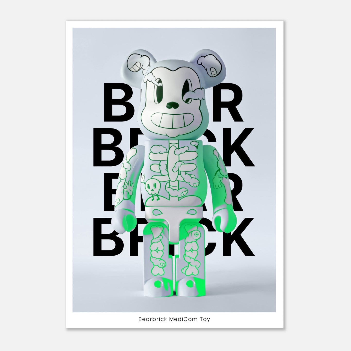 Bearbrick Green Glow